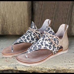Leopard Gladiator Sandals
